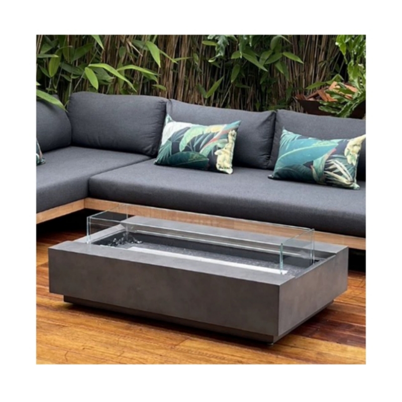 Outdoor Furniture Fire Pit - مجموعة أثاث خارجي حديثة من الفولاذ