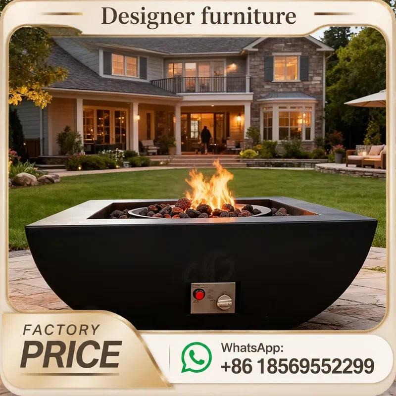 Outdoor Furniture Fire Pit - طاولة حفرة نار خارجية مخصصة تعمل