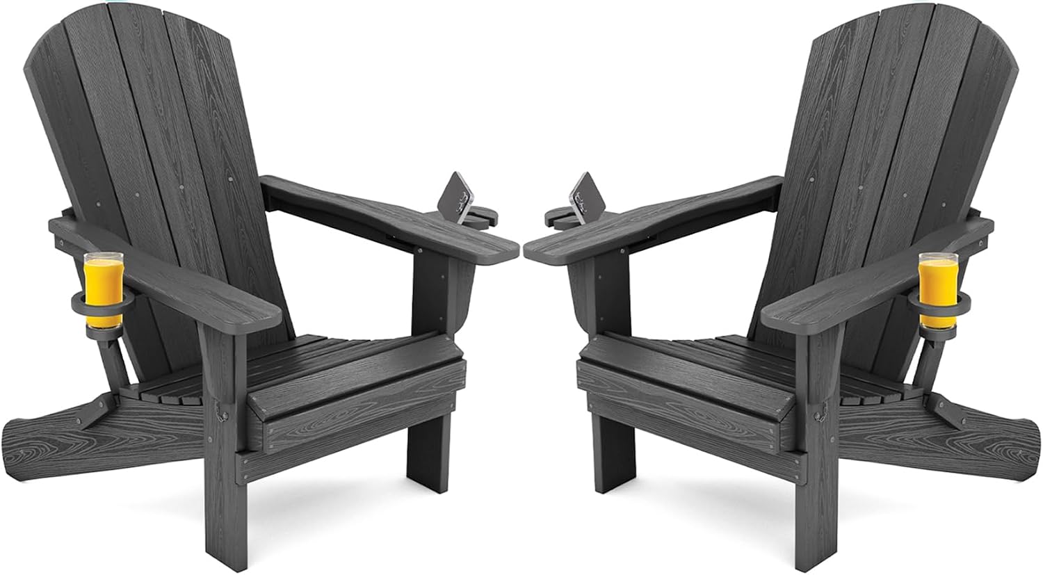 Outdoor Furniture Fire Pit - مجموعة من كرسيين قابلين للطي للاستخدام