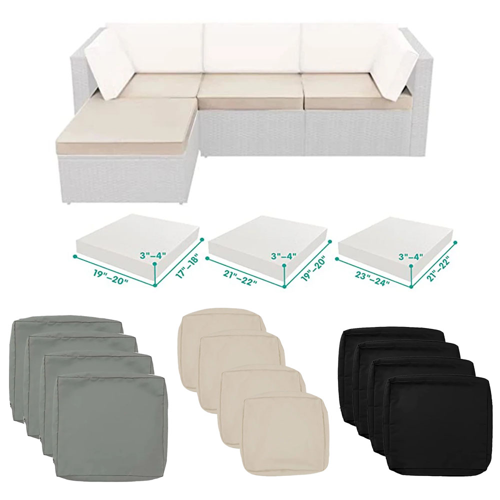 طقم من 1-4 قطع من أغطية وسائد  - مراجعة Outdoor Furniture Upholstery وسعره
