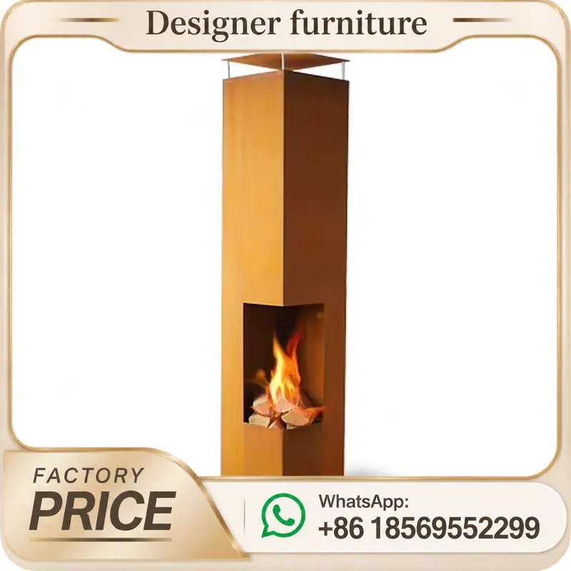 موقد محمول يعمل بحبيبات الخشب  - مراجعة Outdoor Furniture Wooden وسعره