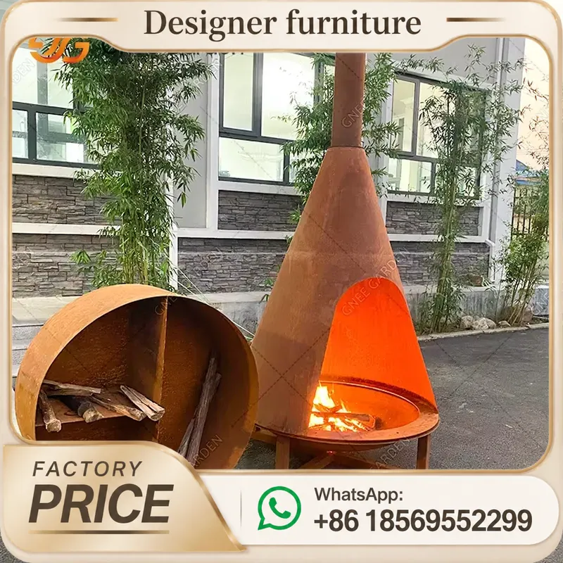 موقد محمول يعمل بحبيبات الخشب  - مراجعة Outdoor Furniture Wooden وسعره