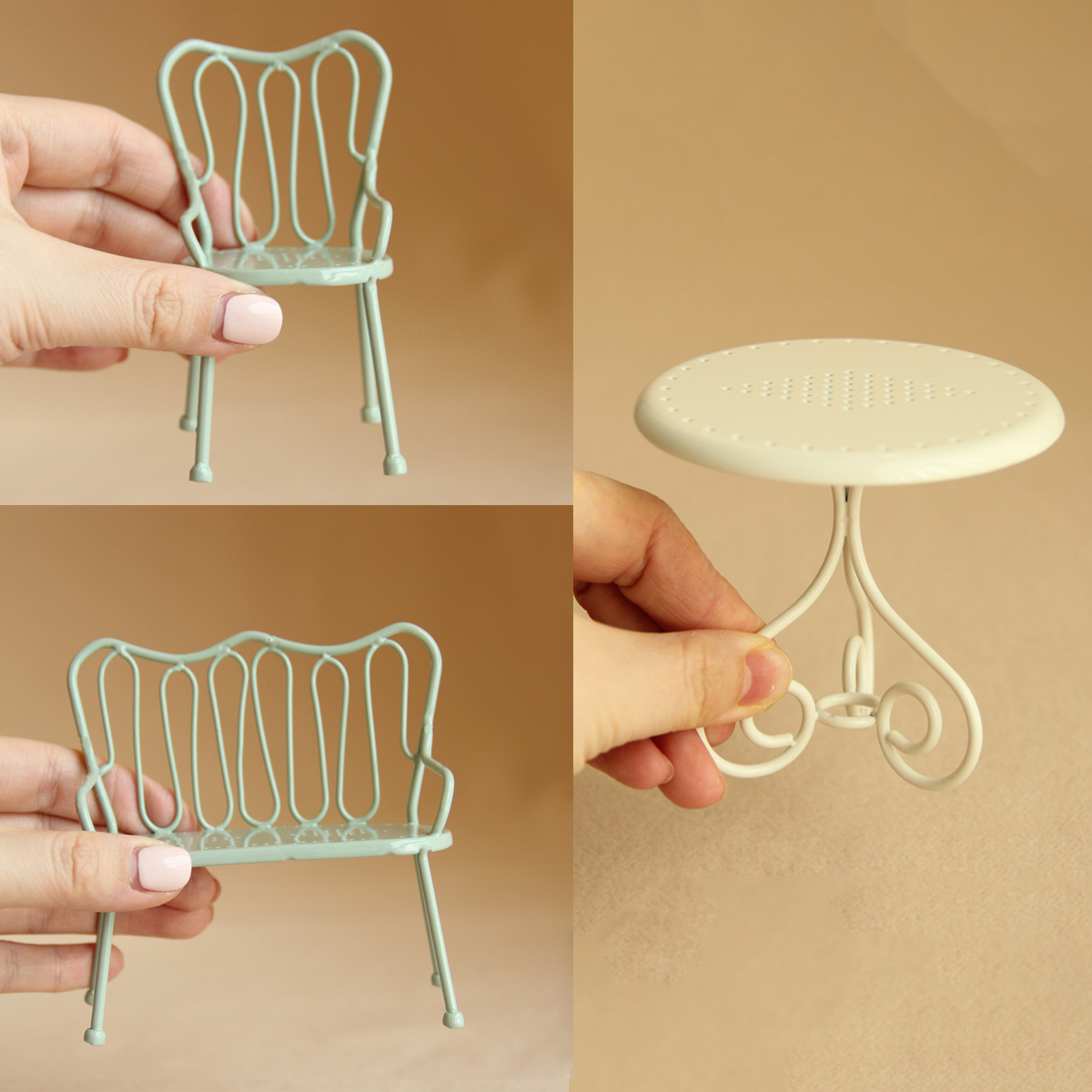 طقم طاولة وكرسي حديدي مصغر بمق - مراجعة Outdoor Furniture Hotel وسعره
