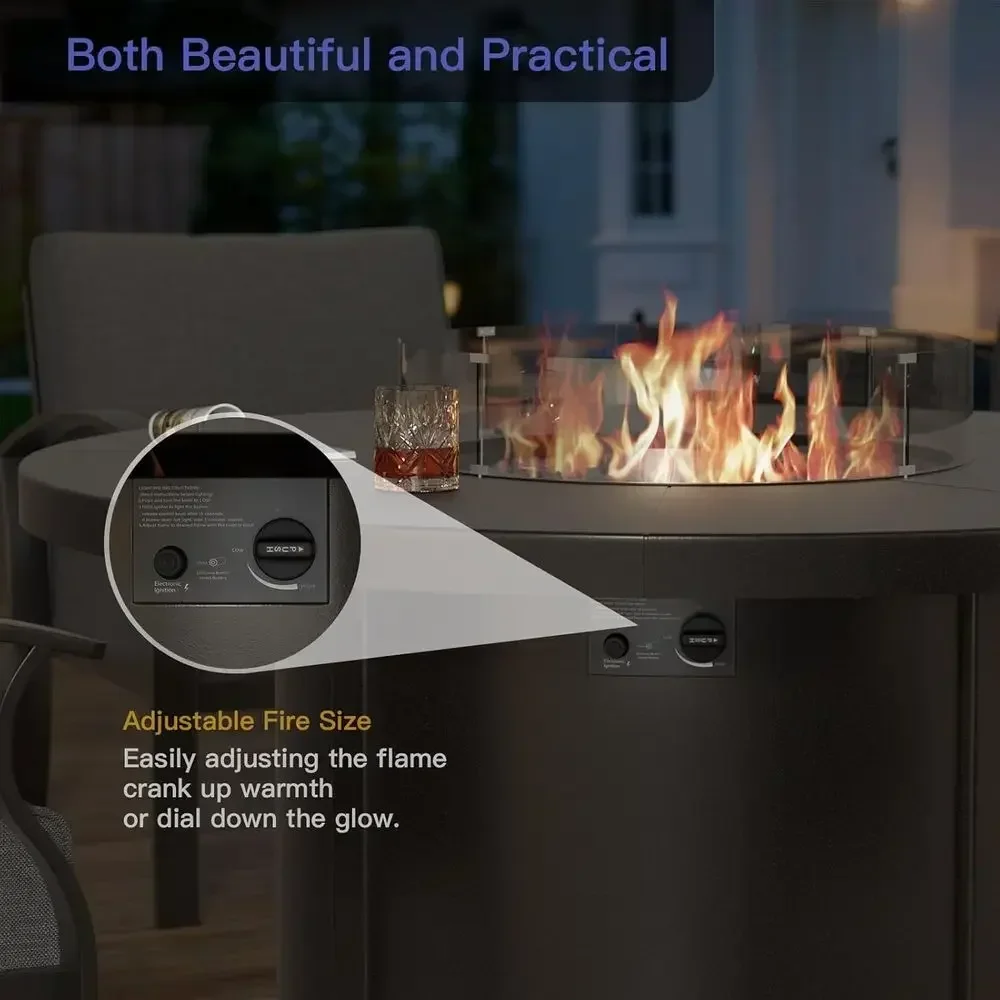 طقم أثاث خارجي مكون من 5 قطع م - مراجعة Outdoor Furniture Fire Pit وسعره