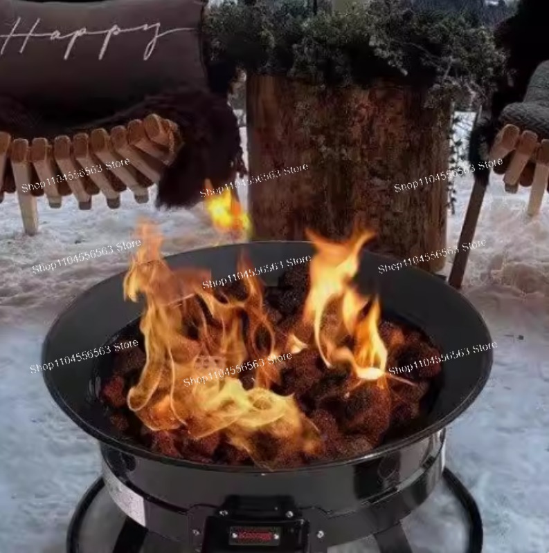 موقد غاز محمول يعمل بالبروبان  - مراجعة Outdoor Furniture Fire Pit وسعره