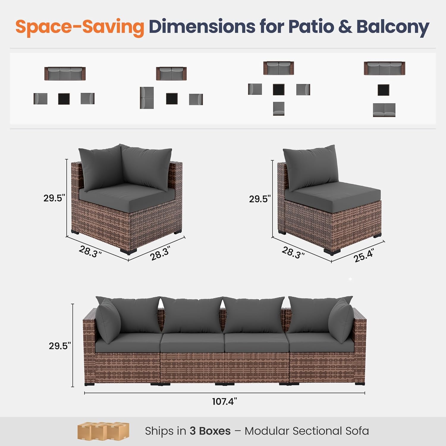 طقم أريكة خارجية من 5 قطع مع ط - مراجعة Outdoor Furniture Fire Pit وسعره