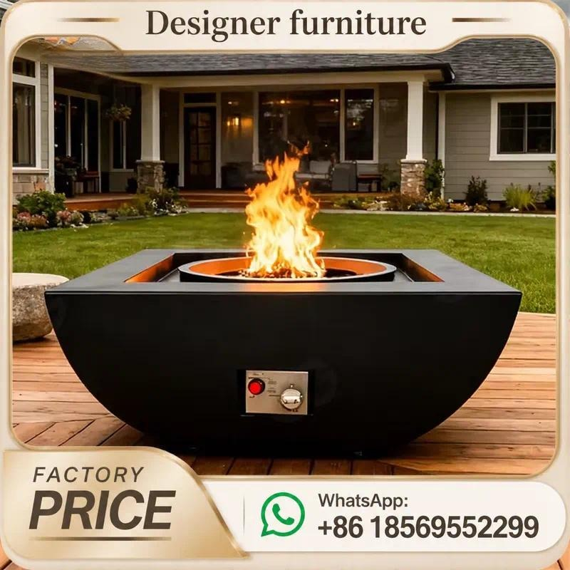 طاولة حفرة نار خارجية مخصصة تع - مراجعة Outdoor Furniture Fire Pit وسعره
