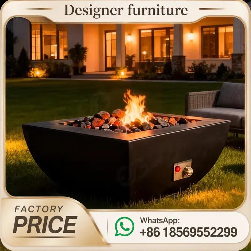 طاولة حفرة نار خارجية مخصصة تع - مراجعة Outdoor Furniture Fire Pit وسعره