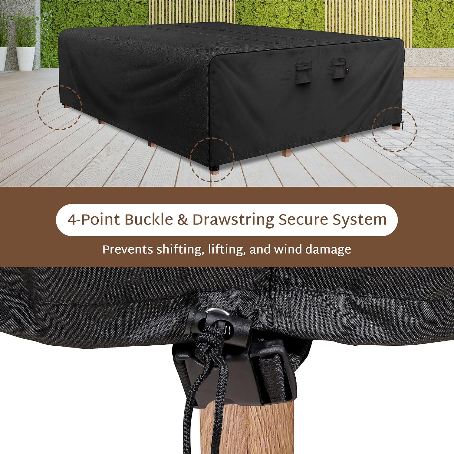 غطاء طاولة خارجي مستطيل الشكل  - مراجعة Outdoor Furniture Protector وسعره
