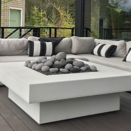 طقم أريكة خارجية مع طاولة موقد - مراجعة Outdoor Furniture Fire Pit وسعره
