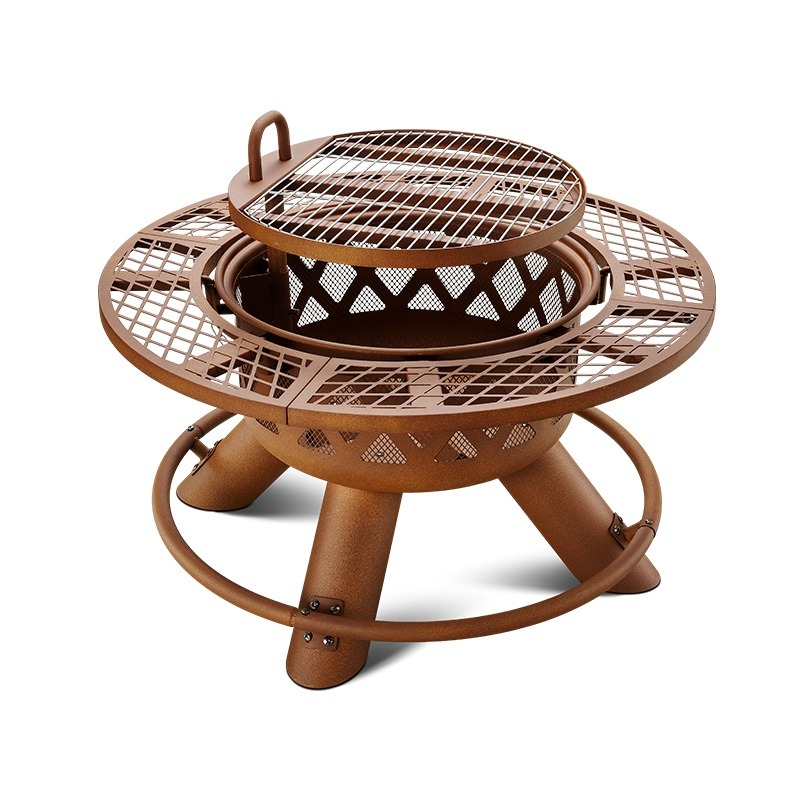 مجموعة شواء وتدفئة خارجية حديث - مراجعة Outdoor Furniture Fire Pit وسعره