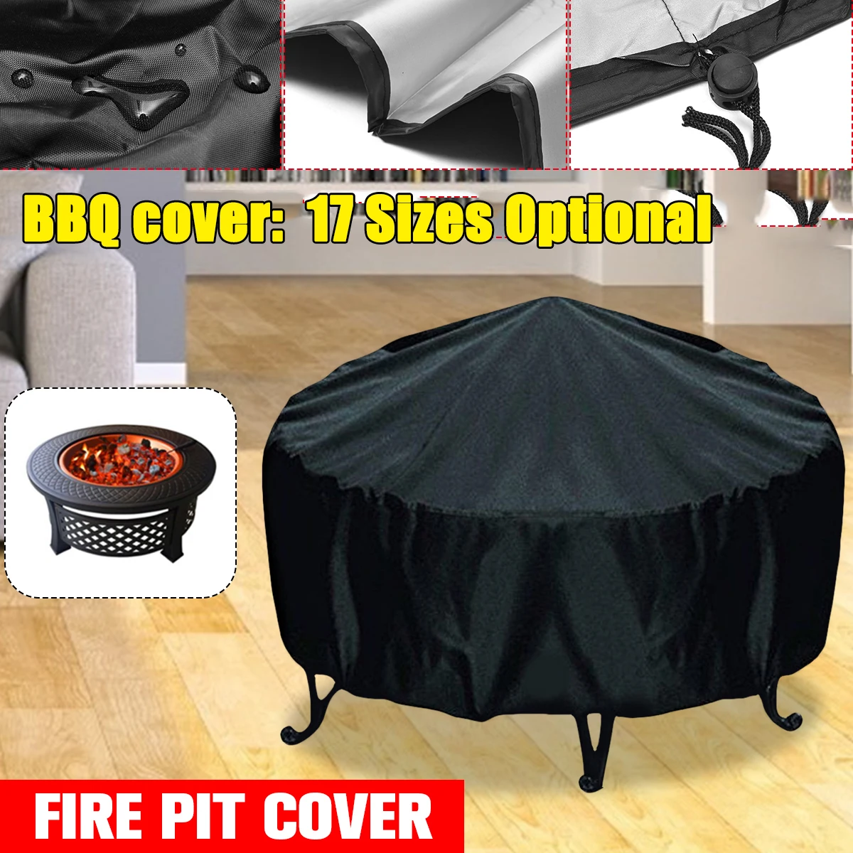 مقاوم للماء فناء غطاء حفرة الن - مراجعة Outdoor Furniture Fire Pit وسعره