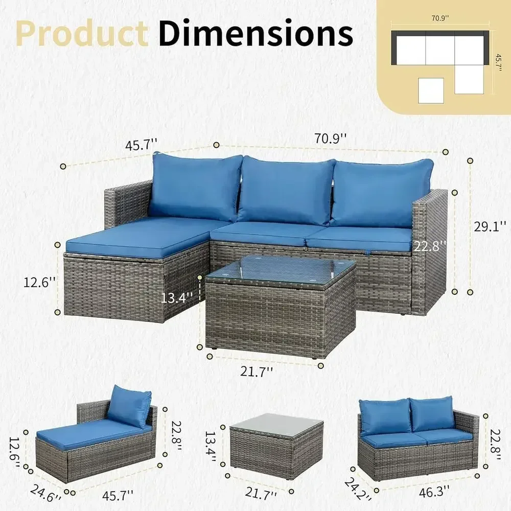 طقم أثاث خارجي من الخيزران مكو - مراجعة Outdoor Furniture Fire Pit وسعره