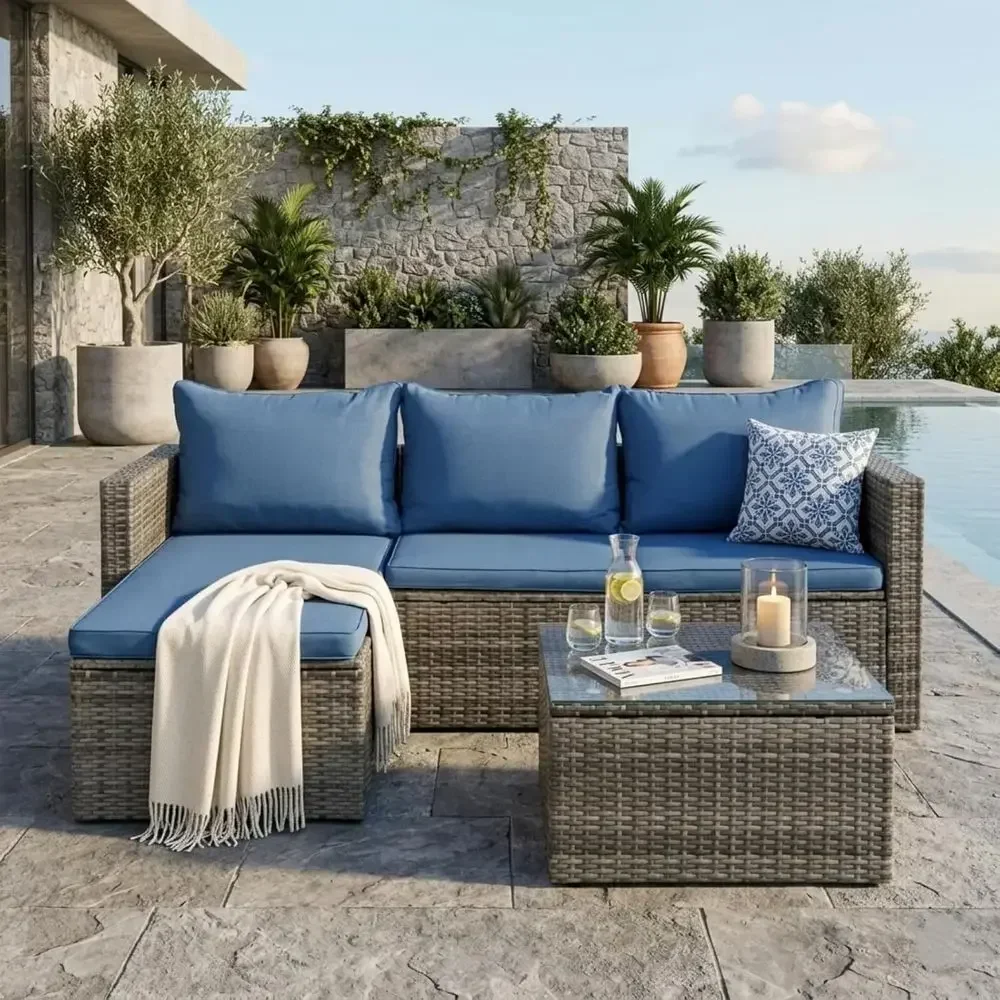 طقم أثاث خارجي من الخيزران مكو - مراجعة Outdoor Furniture Fire Pit وسعره